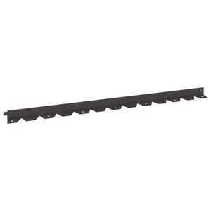 vidaXL Acabamento para Gramado 10 unid. 102 x 4 x 4 cm A&ccedil;o Preto