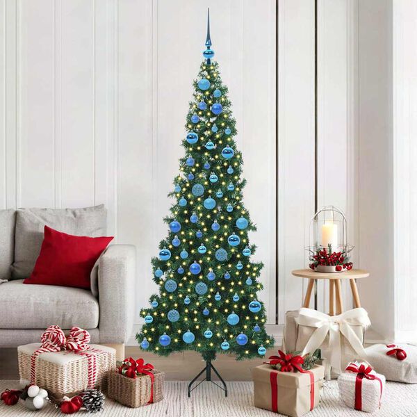 vidaXL &Aacute;rvore de Natal artificial de canto Verde 180 cm PVC e Metal