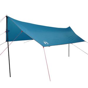 vidaXL Lona de campismo 460x305x210 cm imperme&aacute;vel azul
