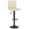 vidaXL Bancos de bar 2 pcs tecido cor creme
