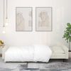 vidaXL Sof&aacute;-cama 2 lugares com duas almofadas veludo cor creme