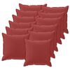 vidaXL Capa almofada 12 unid. HOUTEN Vinho Vermelho 45 x 45 cm