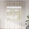 vidaXL Cortinas de voile com ilhós 2 pcs creme 140x300 cm