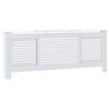 vidaXL Cobertura de radiador MDF 205 cm branco
