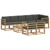 vidaXL Conjunto de Sof&aacute;s para Exterior 9 pcs Branco e Antracite