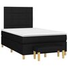 vidaXL Cama boxspring com colch&atilde;o 120x190 cm tecido preto