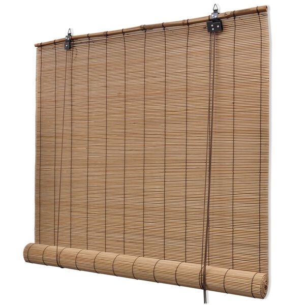 vidaXL Estore de enrolar 150x160 cm bambu castanho