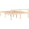 vidaXL Cama de casal para idosos 135x190 cm pinho maci&ccedil;o
