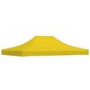 vidaXL Teto para tenda de festas 4x3 m 270 g/m&sup2; amarelo