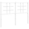 vidaXL Cabeceira de substitui&ccedil;&atilde;o 120 cm metal branco