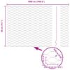 vidaXL Poste de Cerca Prateado 50 x 0,5 m (malha de 36 mm) A&ccedil;o