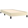 vidaXL Estrutura de cama 80x200 cm couro artificial cor creme