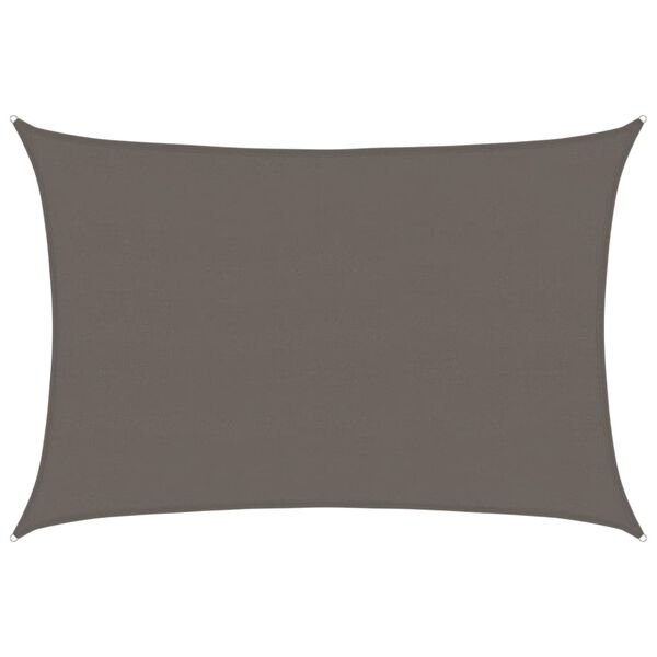 vidaXL Para-sol estilo vela 160 g/m&sup2; 5x6 m PEAD antracite