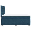 vidaXL Cama boxspring com colch&atilde;o 140x190 cm veludo azul