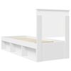 vidaXL Estrutura da Cama Branco 75 x 190 cm Madeira de Pinheiro S&oacute;lida