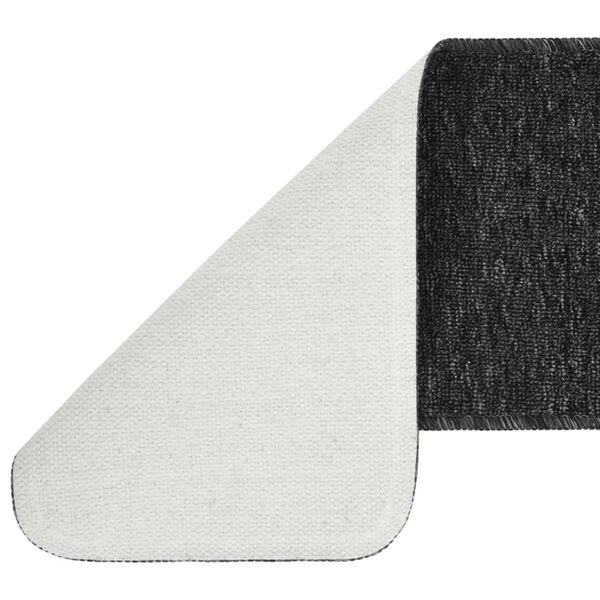 vidaXL Tapetes antiderrapantes retang. escadas 15pcs 75x20cm antracite