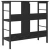 vidaXL Estante Carvalho Preto 82 x 32 x 79 cm Madeira processada