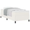 vidaXL Cama Box Creme 100 x 200 cm Tecido de Veludo Cotele