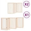 vidaXL Port&atilde;o para c&atilde;es com porta dobr&aacute;vel 12 pain&eacute;is 600 cm &aacute;lamo