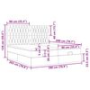 vidaXL Estrutura cama otomana colch&otilde;es 180x200cm veludo cinzento claro