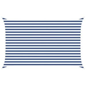 vidaXL Vela de sombra solar Azul e Branco 4 x 2,5 m