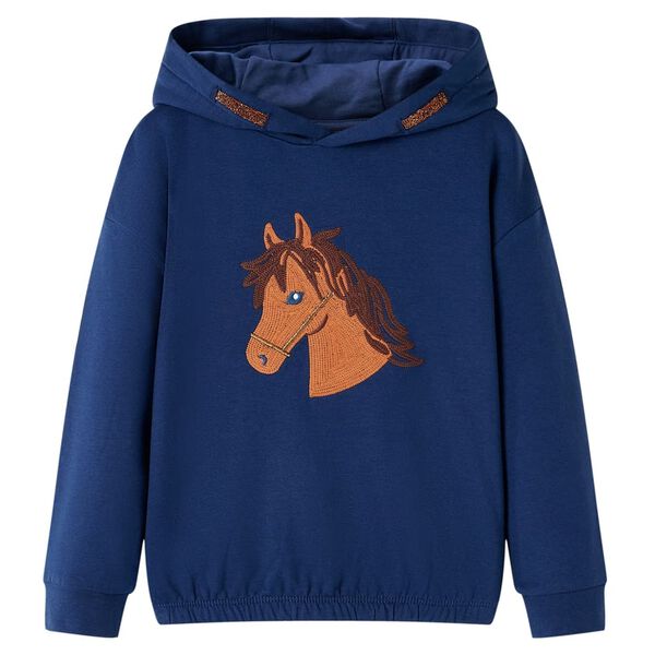 Sweatshirt para crian&ccedil;a azul-marinho 116