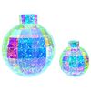 vidaXL Bola de Natal LED iridescente prism&aacute;tica 2 unid. Multicolor