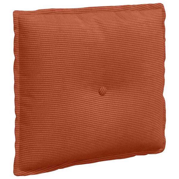 vidaXL Travesseiro para Costas Laranja Vermelho 50 x 45 cm