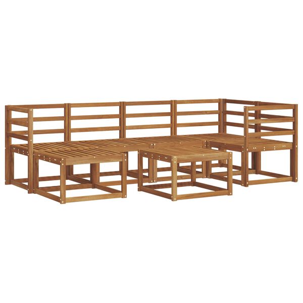 vidaXL Conjunto de Sof&aacute;s para Exterior 7 pcs Natural