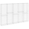 vidaXL Muro gabi&atilde;o com tampas a&ccedil;o galvanizado 300x30x200 cm