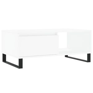 vidaXL Mesa de centro 90x50x36,5 cm derivados de madeira branco