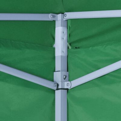 vidaXL Tenda dobrável 3 x 3 m verde com 4 paredes