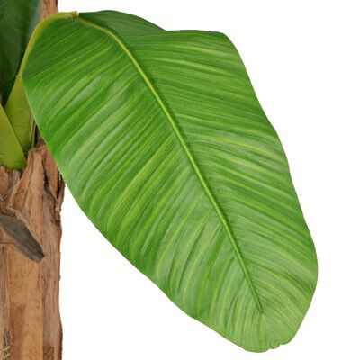 vidaXL Árvore bananeira artificial com vaso 250 cm verde