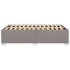 vidaXL Estrutura cama sem colchão 120x200 cm tecido cinza-acastanhado