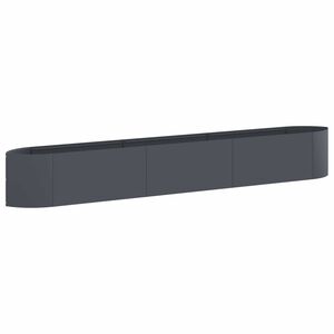 vidaXL Cama de Jardim Elevada Antracite 300 x 40 x 40 cm A&ccedil;o