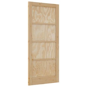 vidaXL Porta Interna Natural 86 x 198,5 cm Contraplacado