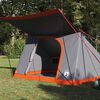 vidaXL Barraca de Camping Cinza e Laranja 282 x 225 x 154 cm tafet&aacute;