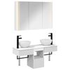 vidaXL Conjunto de Arm&aacute;rios para Banheiro 4 pcs Branco