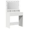 vidaXL Mesa de vestir Branco 78,5 x 41 x 135 cm Derivados de Madeira