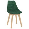 vidaXL 3 pcs conjunto de jantar verde-escuro