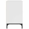 vidaXL Mesa-de-cabeceira com gaveta Branco brilhante 49 x 36 x 61 cm