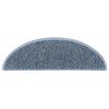 vidaXL Tapetes escada adesivos aspeto sisal 30 pcs 56x17x3 cm azul