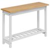VidaXL Aparador EKAI Branco 112 x 35 x 76 cm Madeira de Pinho Maci&ccedil;a