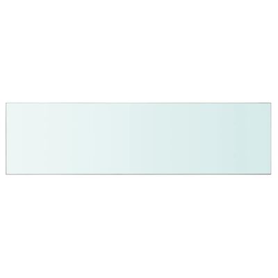vidaXL Prateleira de vidro 110x30 cm transparente