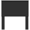 vidaXL Cabeceira com cabeceira Carvalho Preto 75 cm Madeira processada