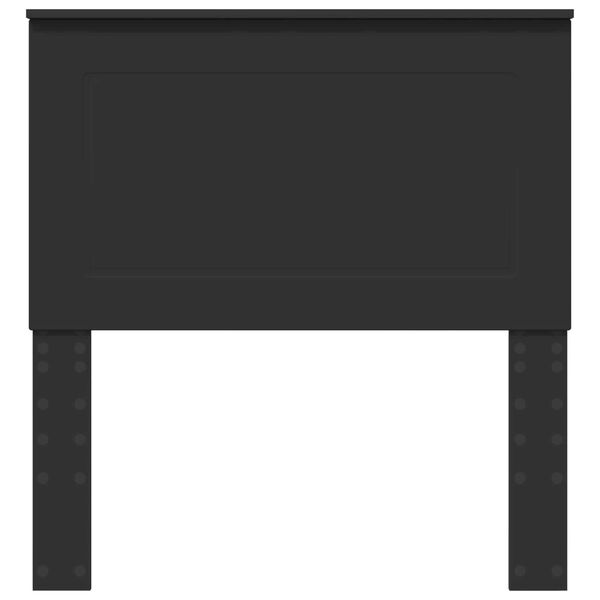 vidaXL Cabeceira com cabeceira Carvalho Preto 75 cm Madeira processada