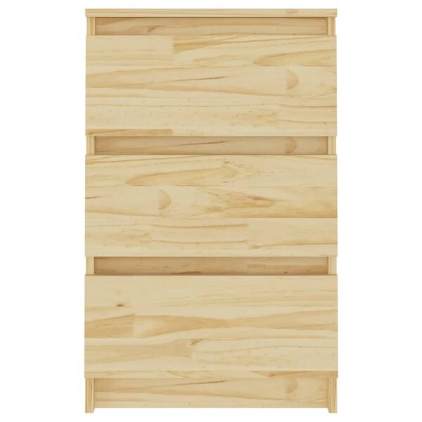 vidaXL Mesas de cabeceira 2 pcs 40x29,5x64 cm pinho maci&ccedil;o