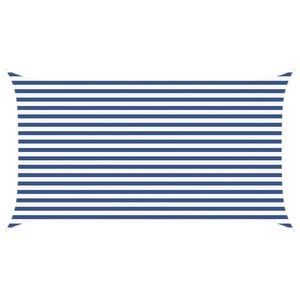vidaXL Vela de sombra solar Azul e Branco 4,5 x 2,5 m