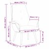 vidaXL poltrona Rosa 69 x 74 x 93 cm Tecido Sherpa