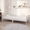 vidaXL Sof&aacute;-cama com gavetas 90x200 cm pinho maci&ccedil;o branco